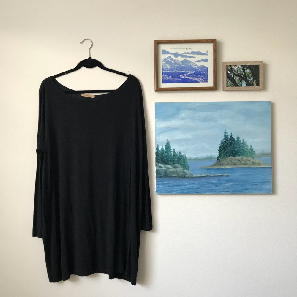 Cherish Black Oversized Tunic